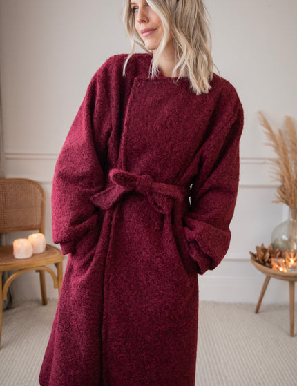 Melina Melange Bordeaux - Coat