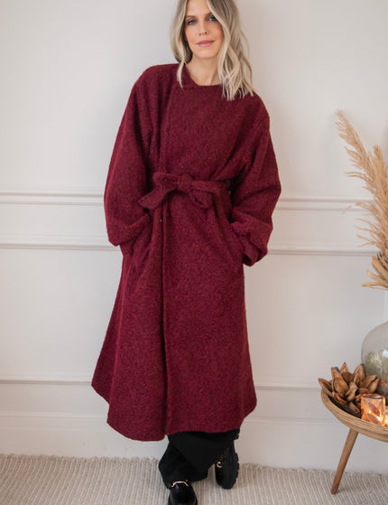 Melina Melange Bordeaux - Coat