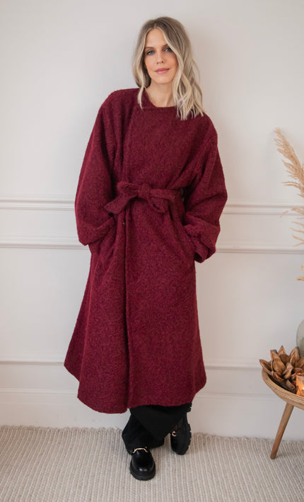 Melina Melange Bordeaux - Coat