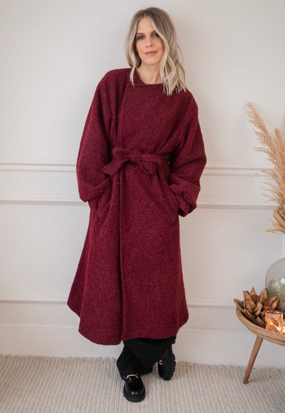 Melina Melange Bordeaux - Coat