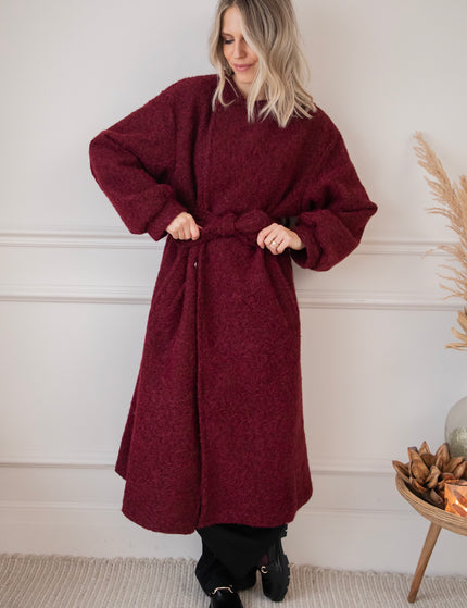 Melina Melange Bordeaux - Coat
