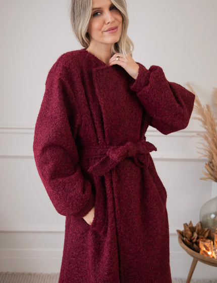 Melina Melange Bordeaux - Coat