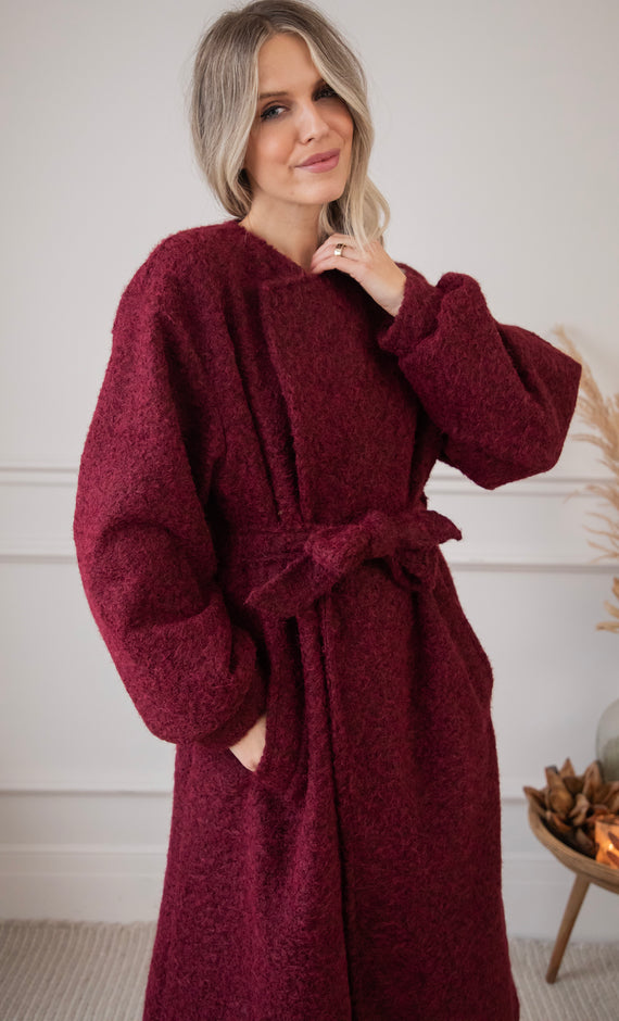 Melina Melange Bordeaux - Jas