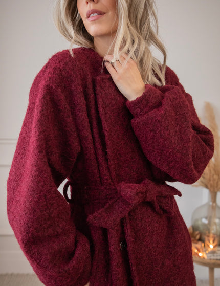 Melina Melange Bordeaux - Coat