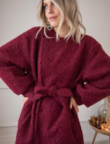 Melina Melange Bordeaux - Coat