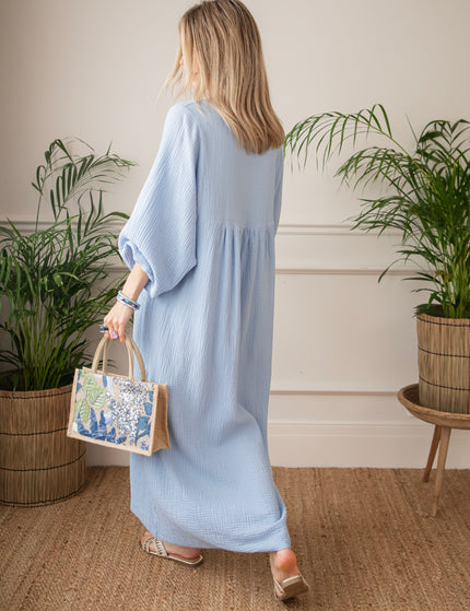 Maud Tetra Soft Blue - Maxi Dress