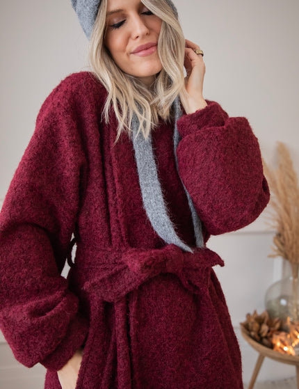 Melina Melange Bordeaux - Coat