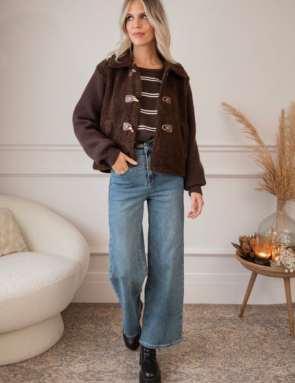 Pullover - Fall For Stripes - Choco