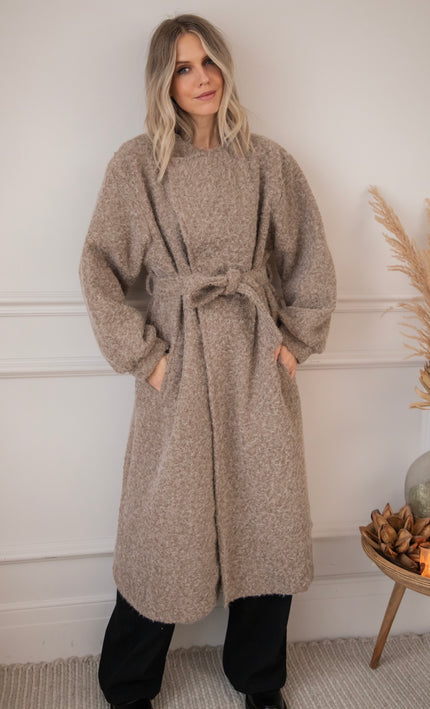 Melina Melange Beige - Coat