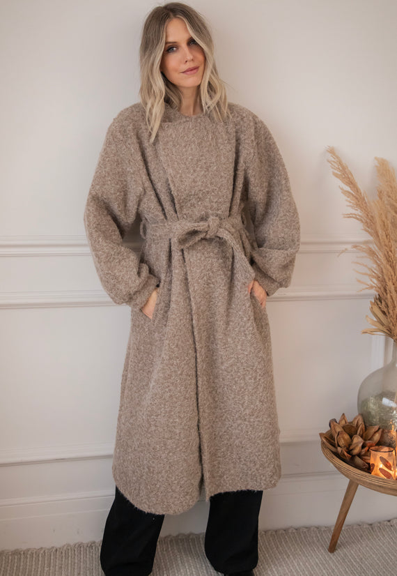 Melina Melange Beige - Coat