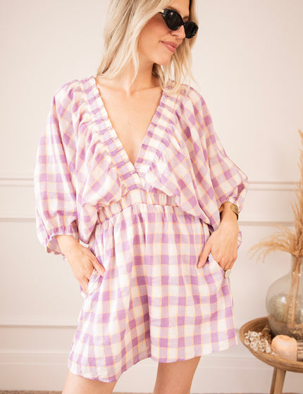 Playsuit - Melody Check - Lila