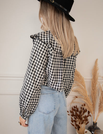 Charlie Check Black - Blouse