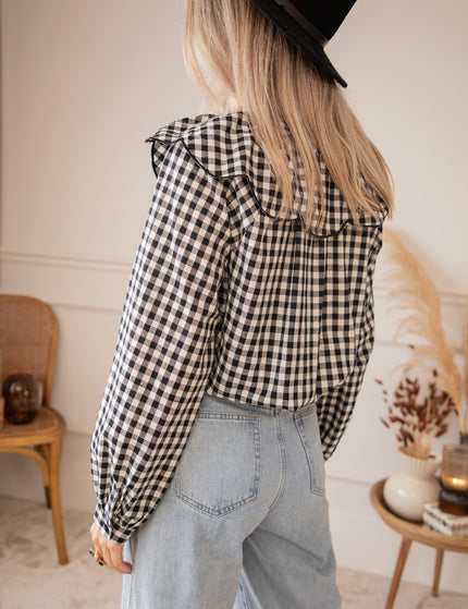 Charlie Check Black - Blouse