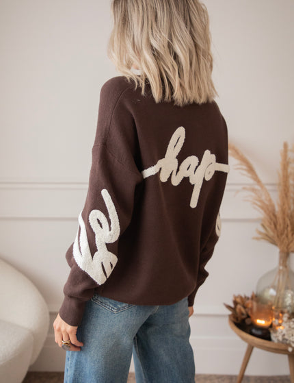 Pullover - Knit Happiness - Choco