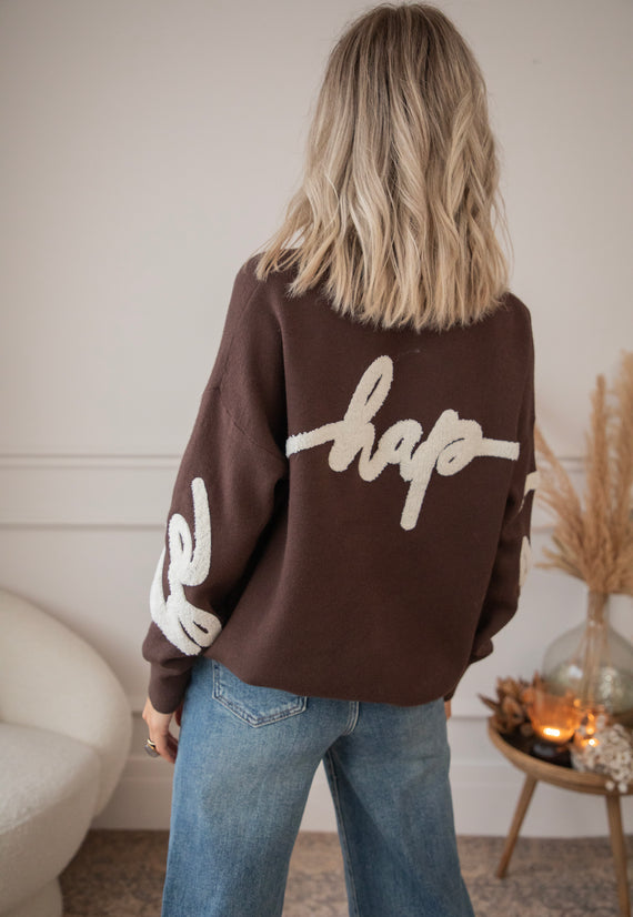 Pullover - Knit Happiness - Choco