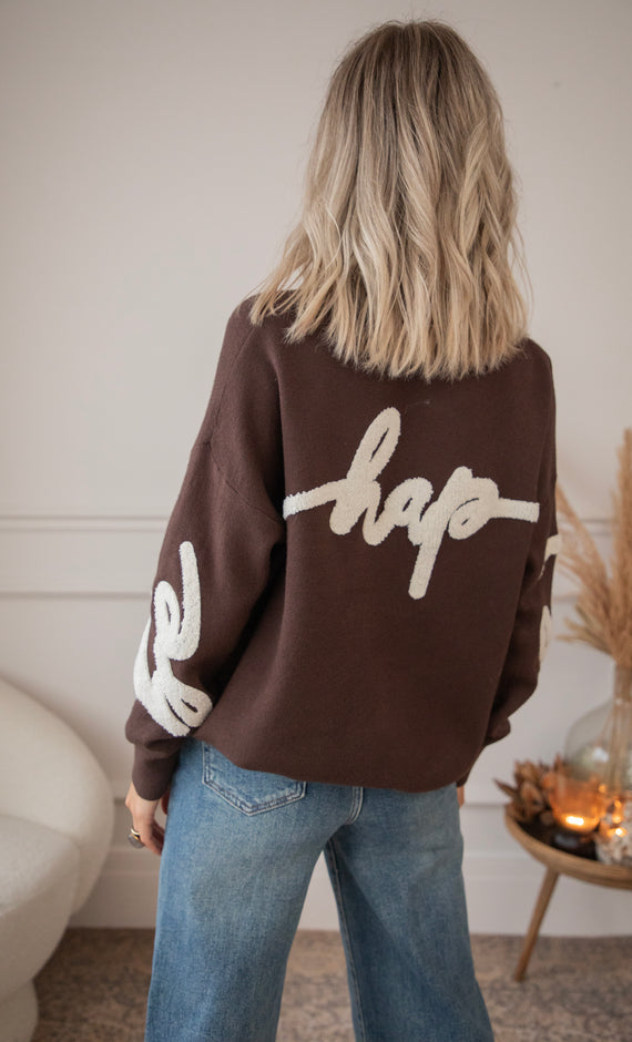 Knit Happiness Choco - Trui