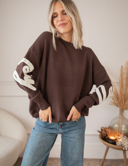 Pullover - Knit Happiness - Choco