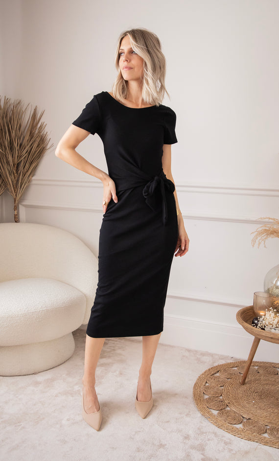 Maxikleid - Put A Bow On It - Schwarz