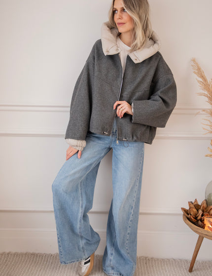 Soft Puffer Blend Grey/Beige - Jacket