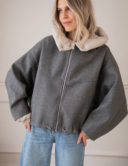 Soft Puffer Blend Grey/Beige - Jacket