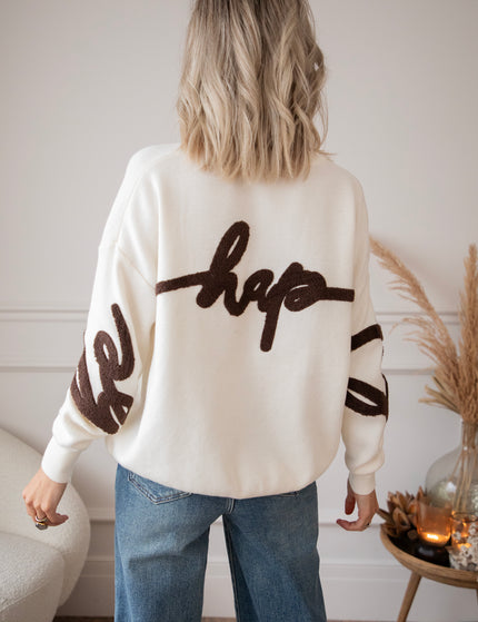 Knit Happiness Beige - Trui