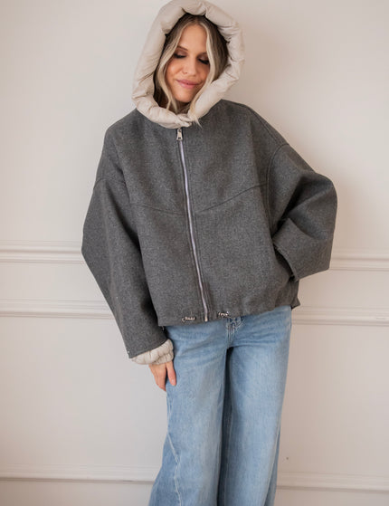 Soft Puffer Blend Grey/Beige - Jacket