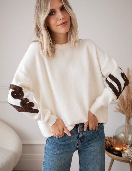 Knit Happiness Beige - Trui