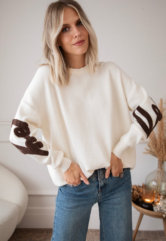 Knit Happiness Beige - Trui