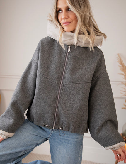 Soft Puffer Blend Grey/Beige - Jacket