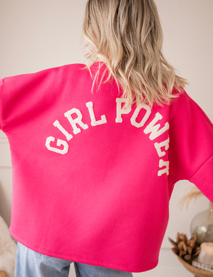 Lily Girl Power Fuchsia/Beige - Sweater
