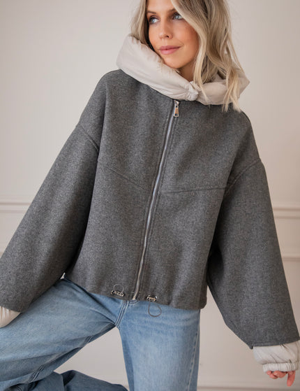 Soft Puffer Blend Grey/Beige - Jacket