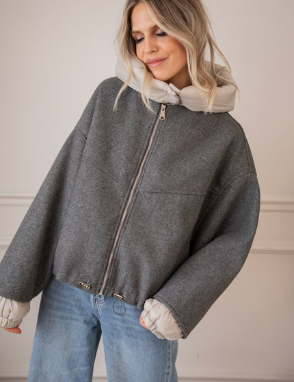 Soft Puffer Blend Grey/Beige - Jacket