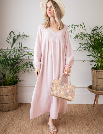 Maud Tetra Soft Pink - Maxi Dress