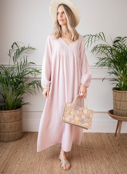 Maud Tetra Soft Pink - Maxi Dress