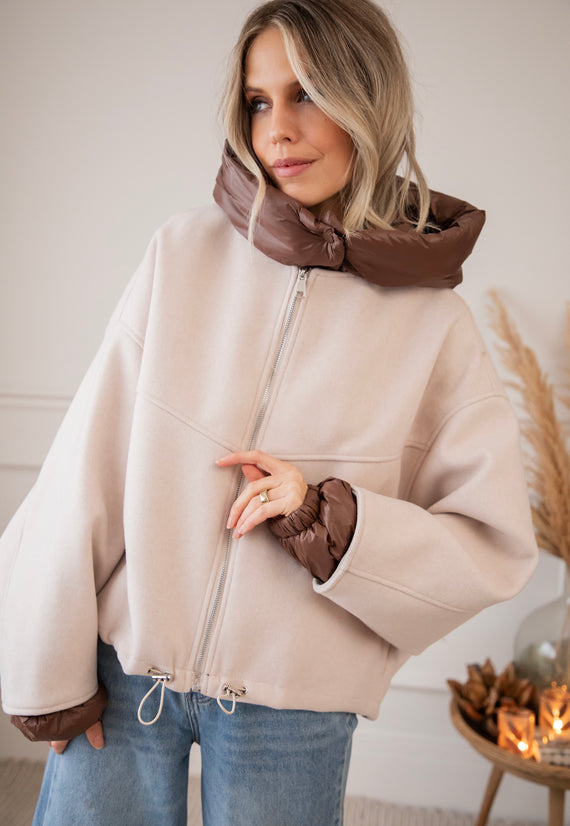 Soft Puffer Blend Beige/Brown - Jacket