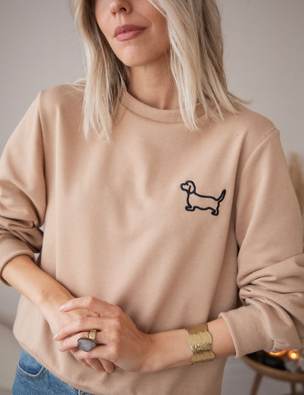 Pullover - Dog Mommy - Camel