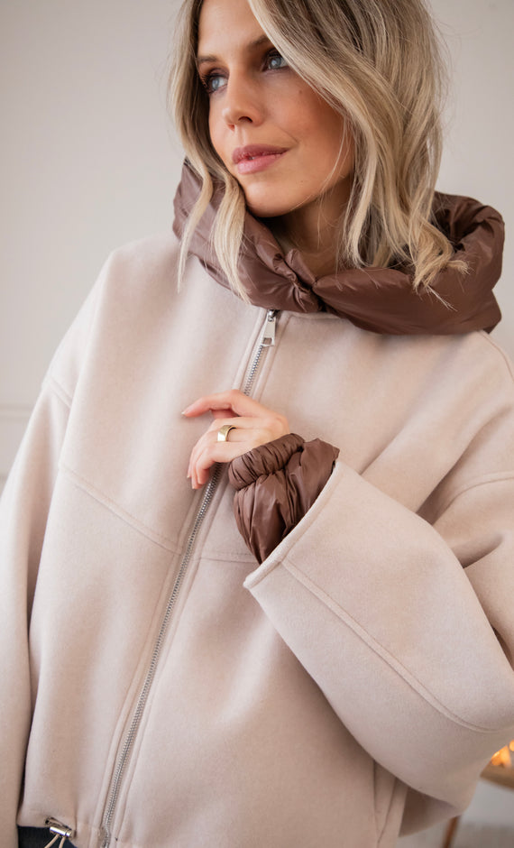 Soft Puffer Blend Beige/Brown - Jacket