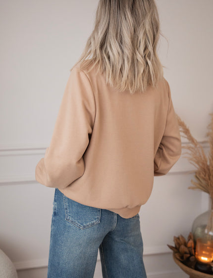 Pullover - Dog Mommy - Camel