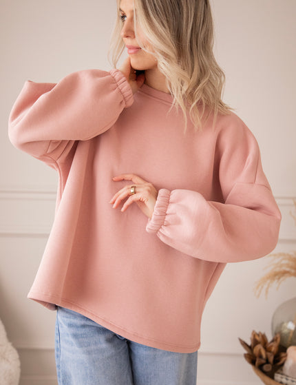 Lily Girl Power Baby Pink/Beige - Sweater