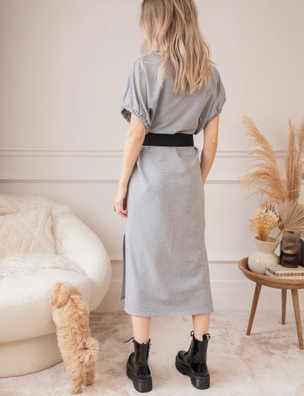 Lara Loose Grey - Maxi Jurk