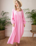 Maud Tetra Hot Pink - Maxi Dress