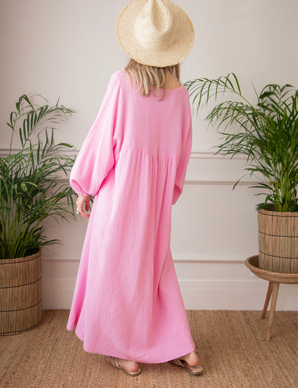 Maud Tetra Hot Pink - Maxi Dress