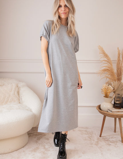 Lara Loose Grey - Maxi Jurk