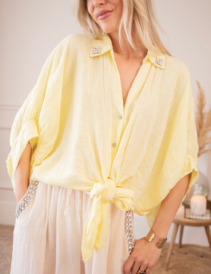 Diamora Linen Yellow - Blouse