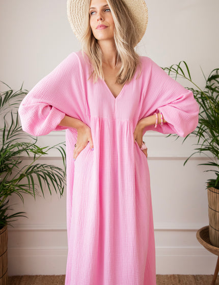 Maud Tetra Hot Pink - Maxi Dress