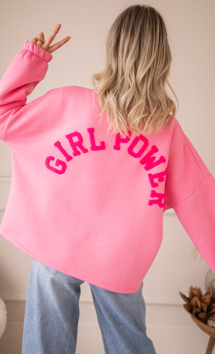 Pullover - Lily Girl Power - Rosa/Fuchsia