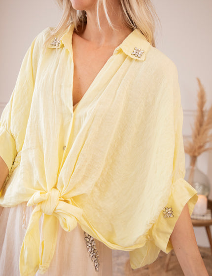 Diamora Linen Yellow - Blouse