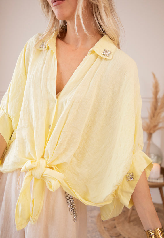 Diamora Linen Yellow - Blouse