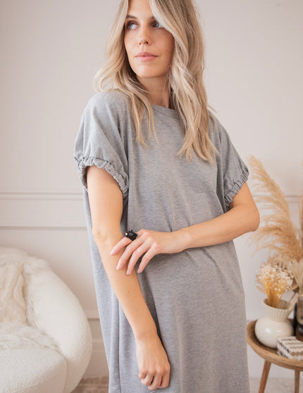 Lara Loose Grey - Maxi Jurk