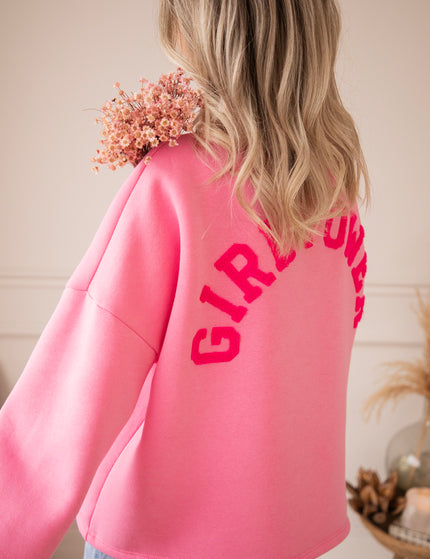 Pullover - Lily Girl Power - Rosa/Fuchsia